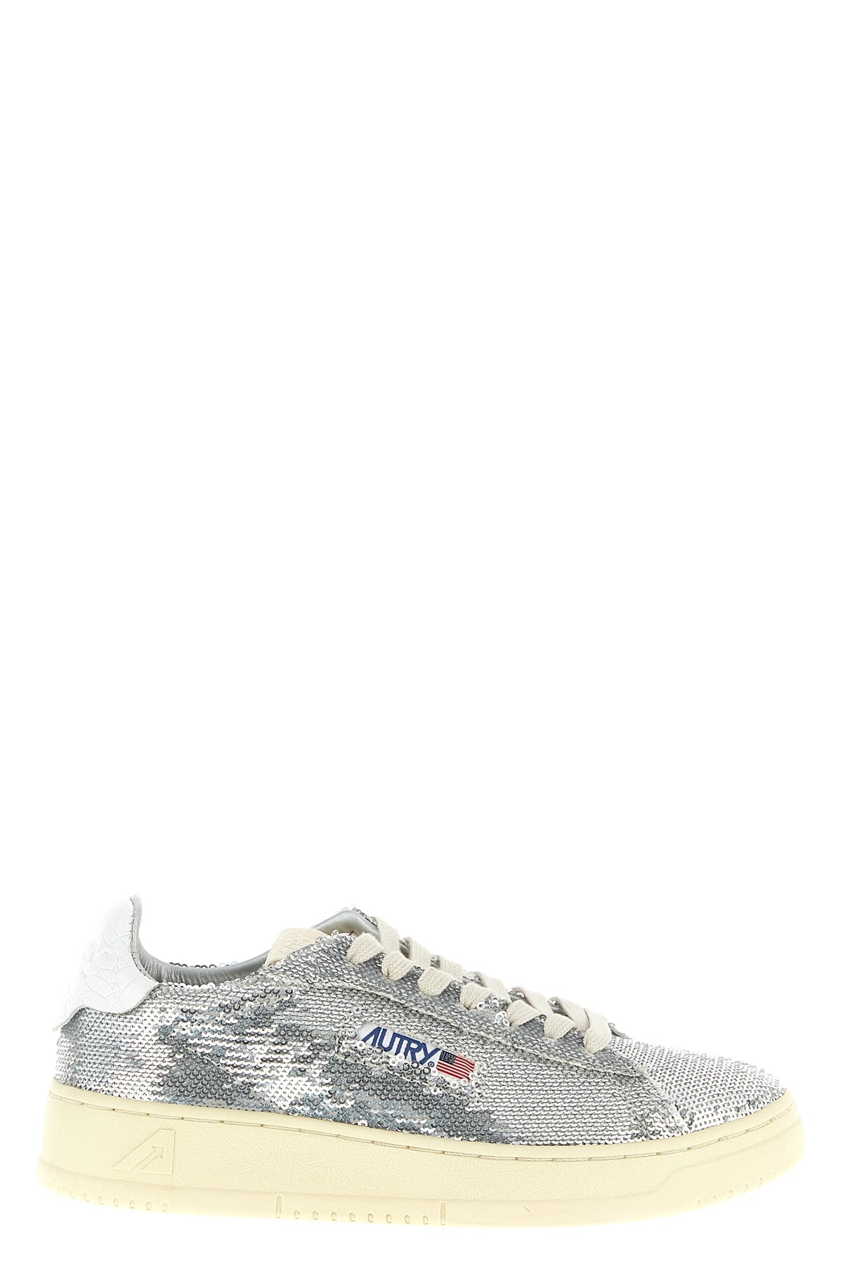 AUTRY 36 dallas capsule bloom sneakers in sequin-covered fabric