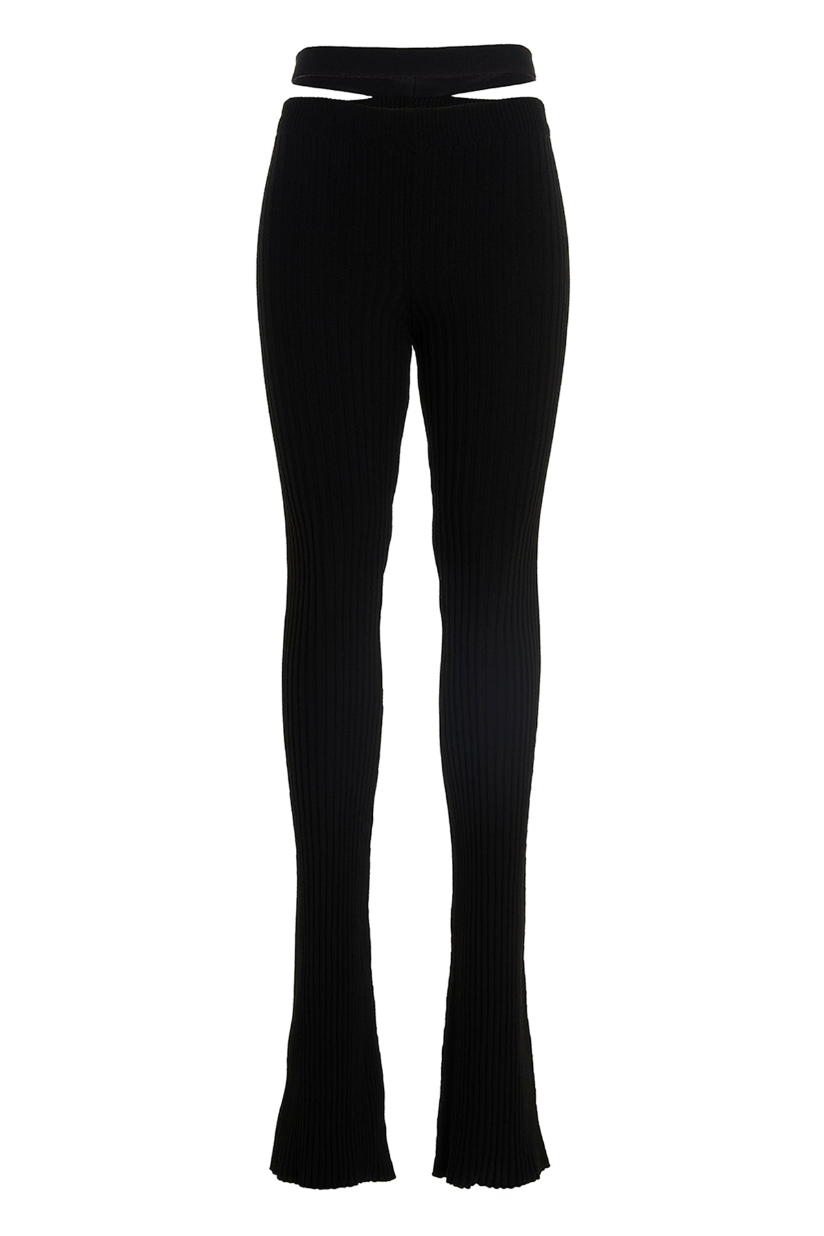ANDREĀDAMO M flared ribbed knit pants
