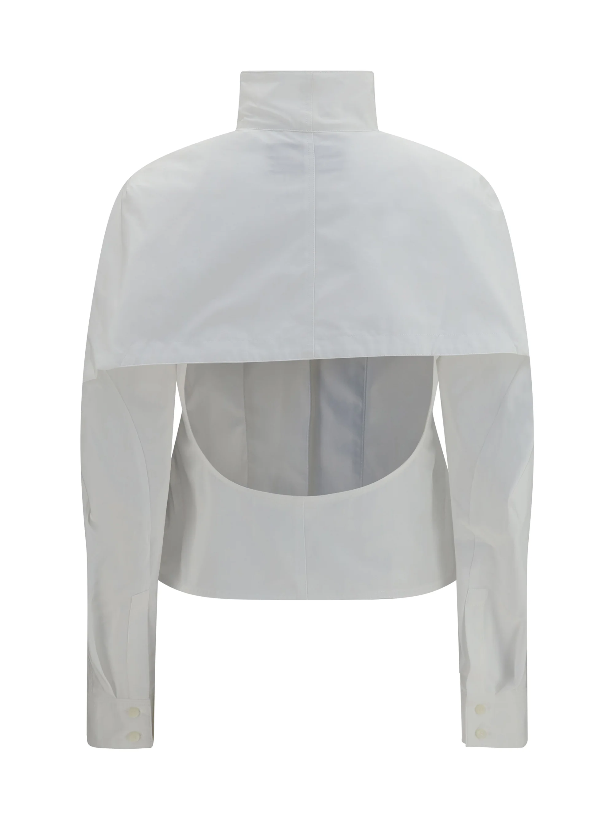 JACQUEMUS 36 tulipe cotton-poplin shirt