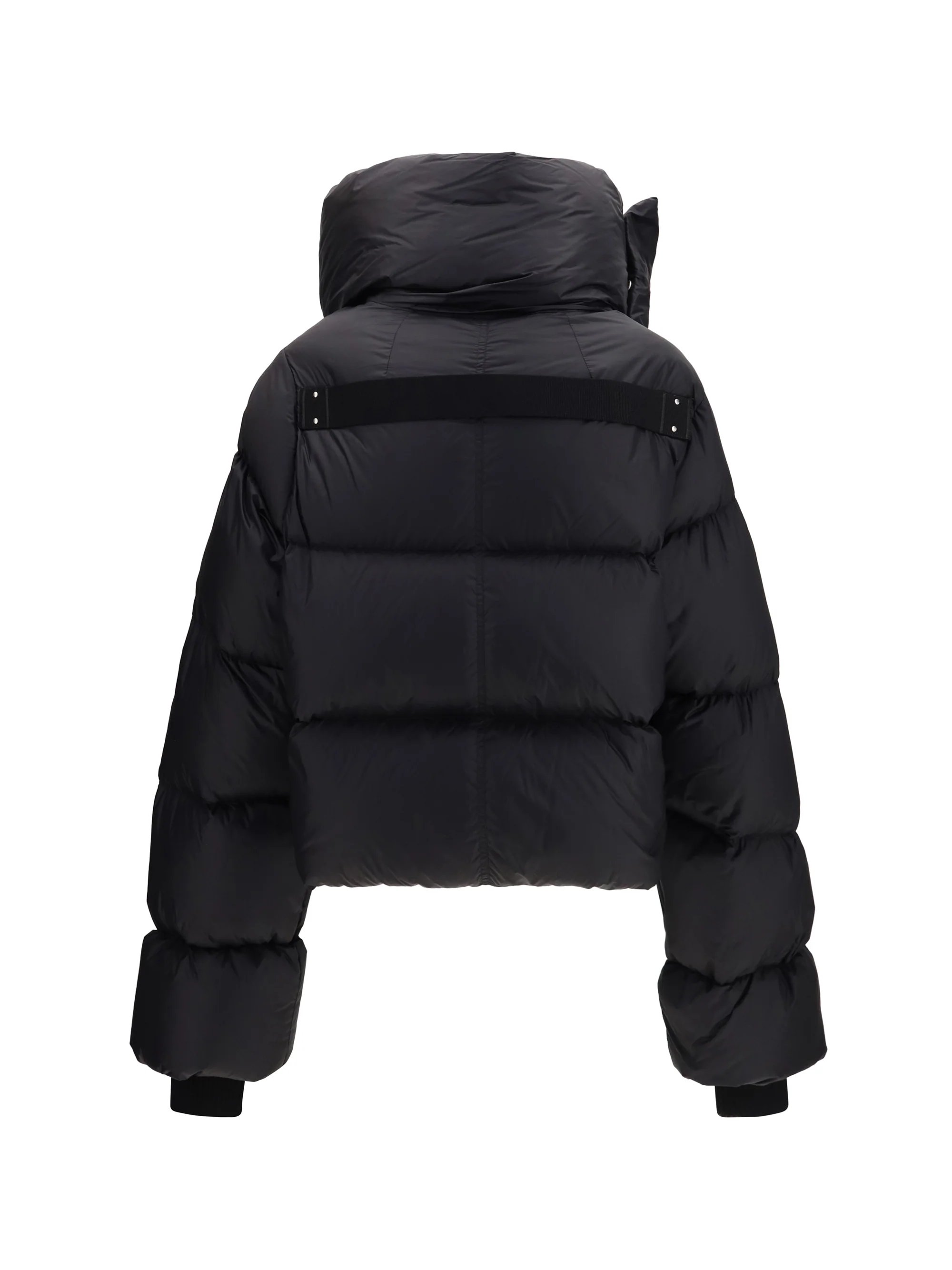 padded funnel neck jacket