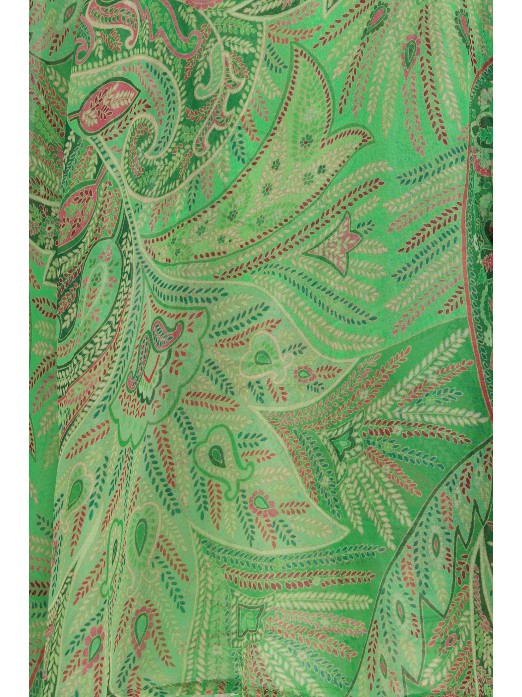 paisley ruffled shirt
