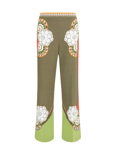 straight-leg ambrosia print pants