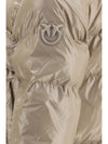 glossy quilted puffer jacket