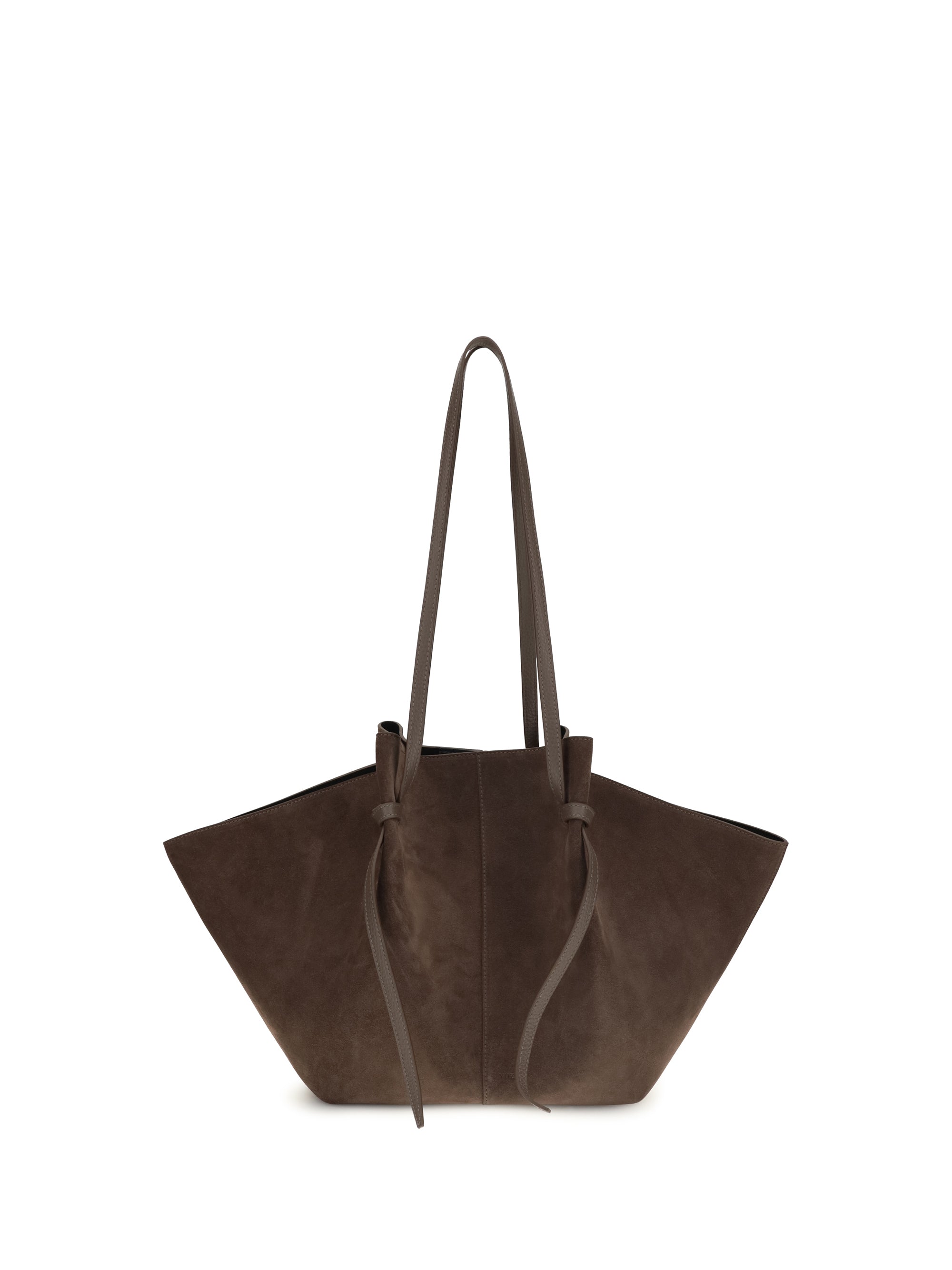 YUZEFI OS mochi large suede shoulder bag