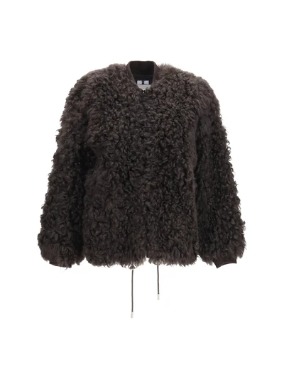 teddy-effect faux fur jacket