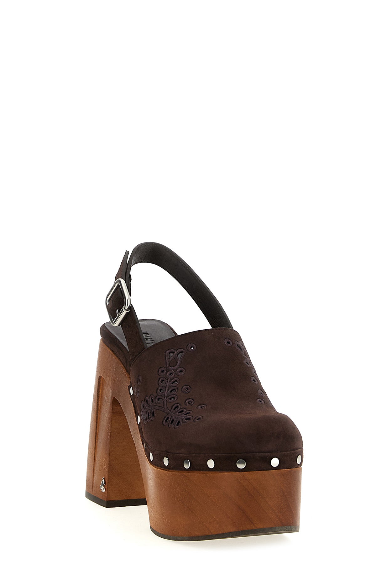 JIMMY CHOO 38.5 alida suede clog