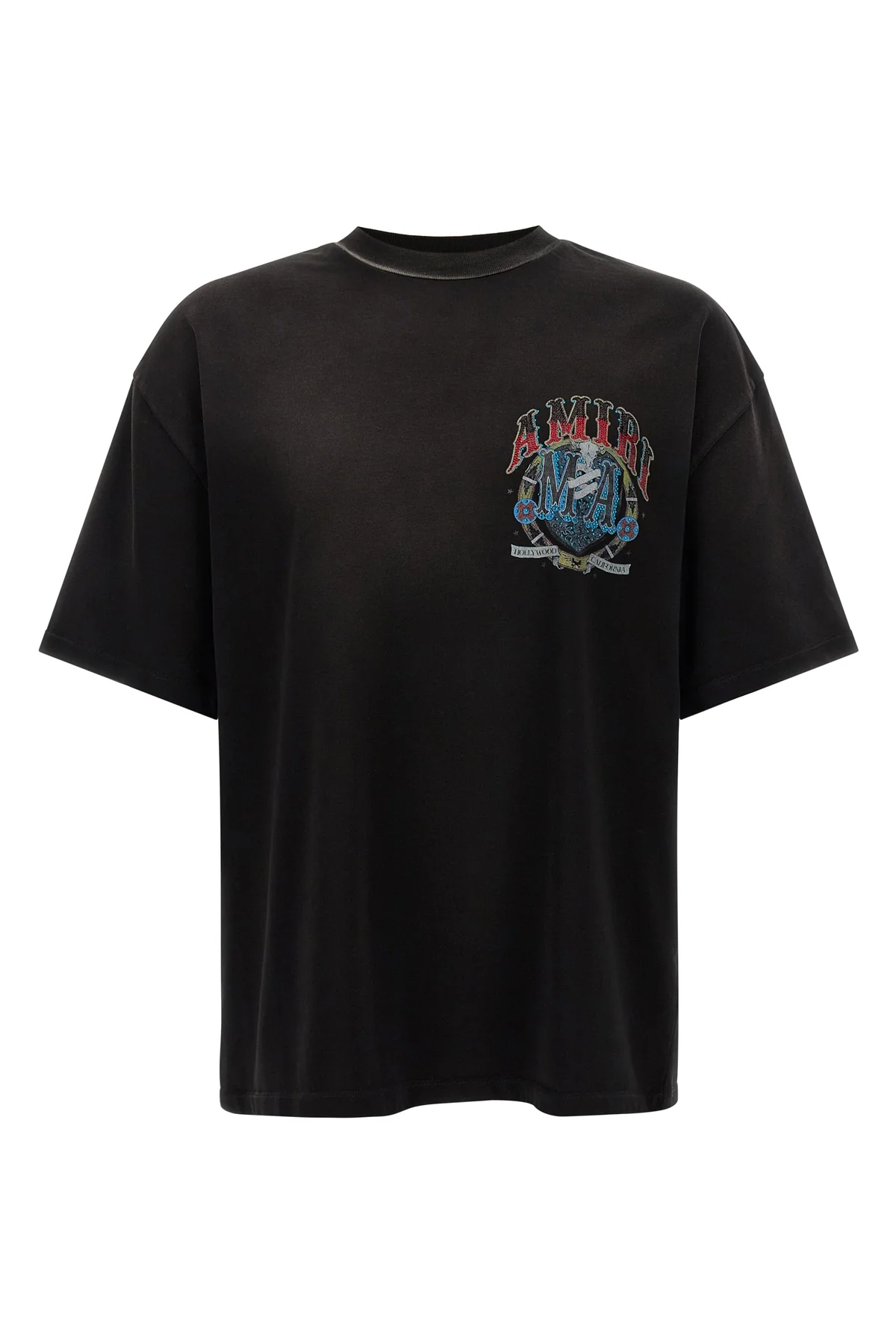 AMIRI L the amiri crystal hollywood t-shirt