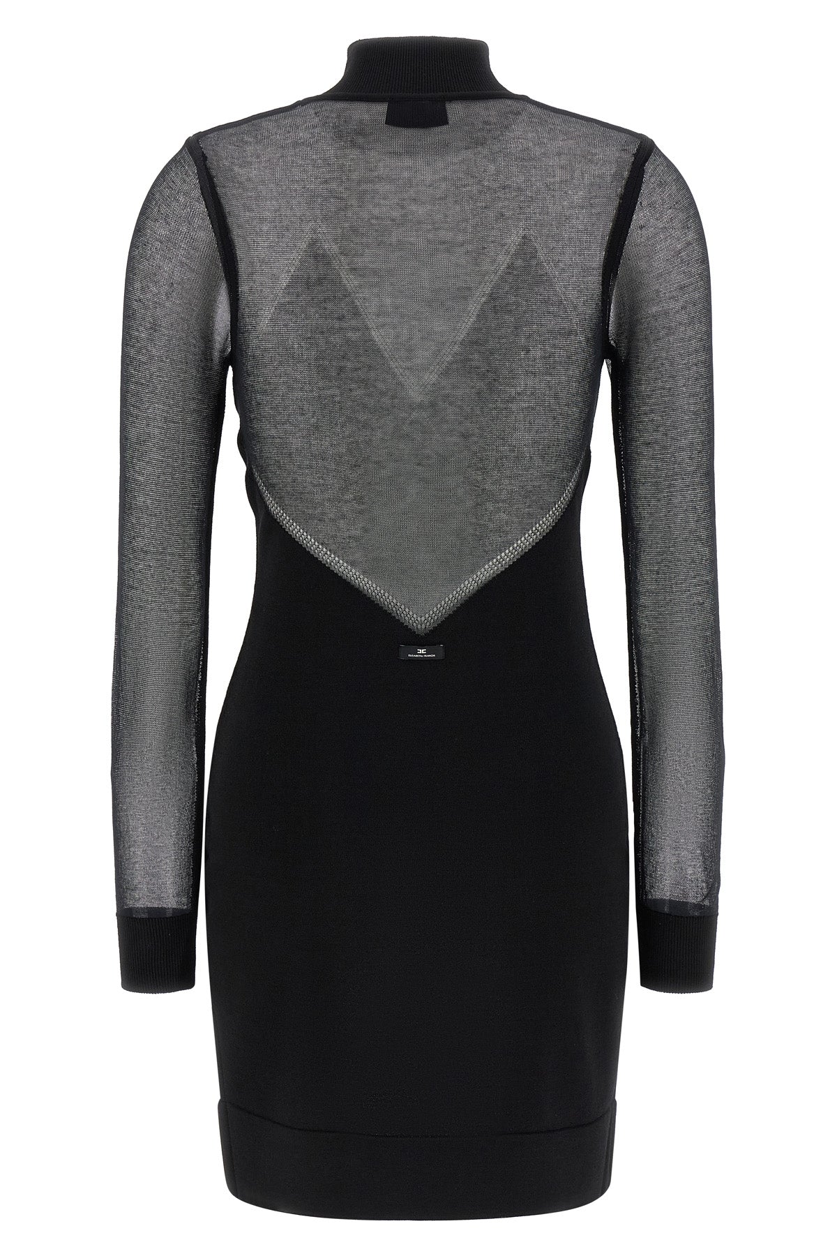 ELISABETTA FRANCHI 38 mini dress in viscose and stretch cotton blend