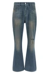 the amiri slash bootcut jeans