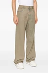overdyed cotton denim jeans