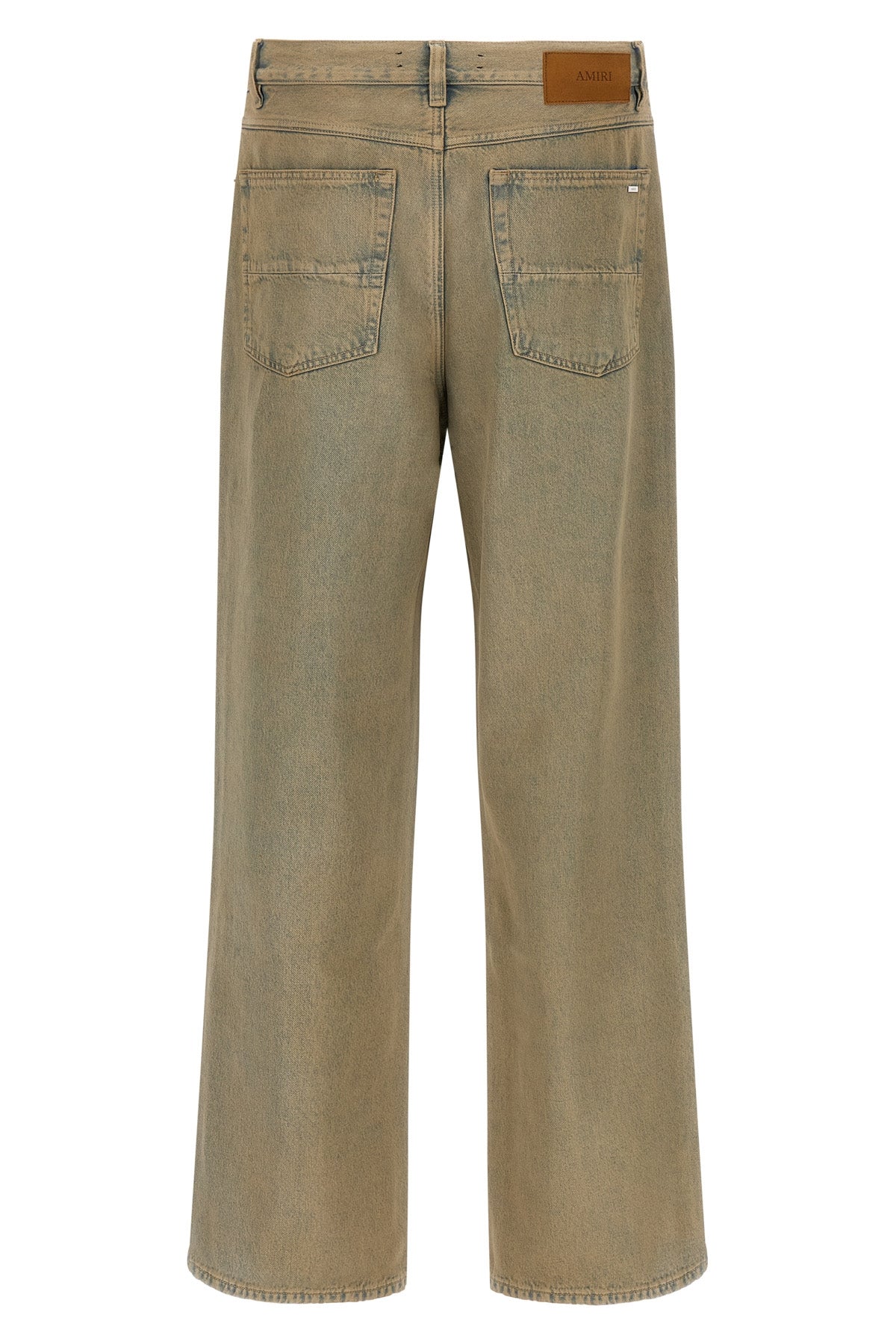 overdyed cotton denim jeans