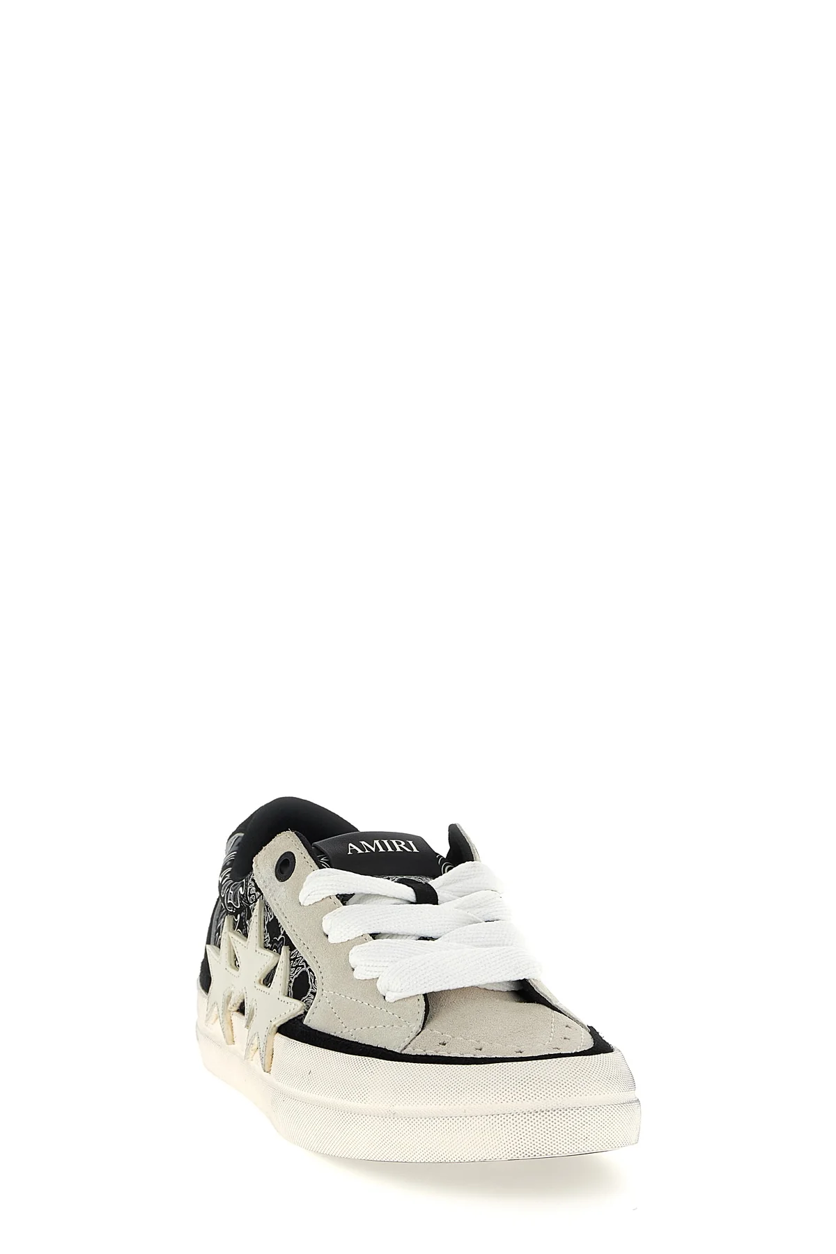 AMIRI 40 bandana sunset skate bandana and suede print leather sneakers