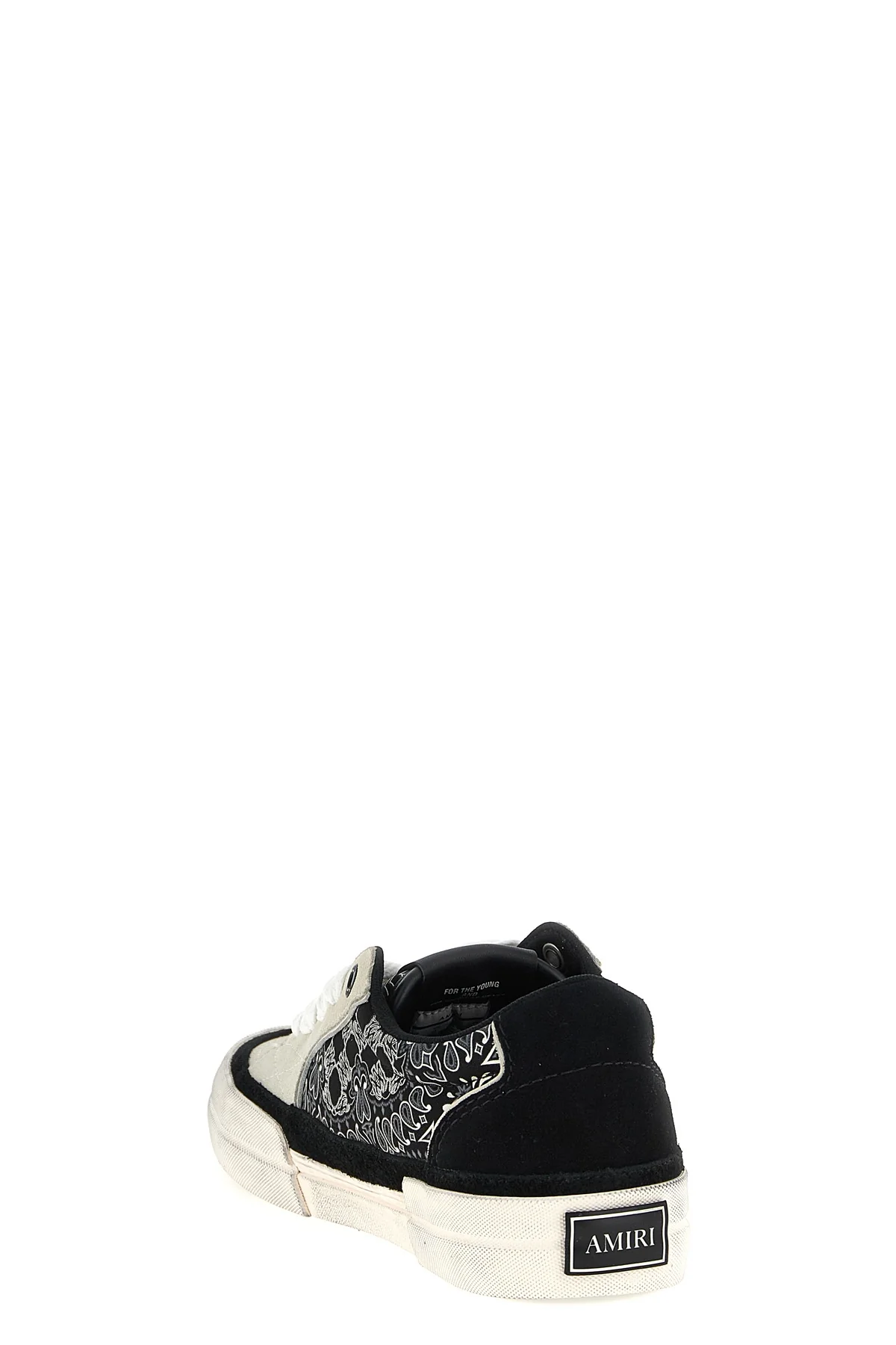 bandana sunset skate bandana and suede print leather sneakers