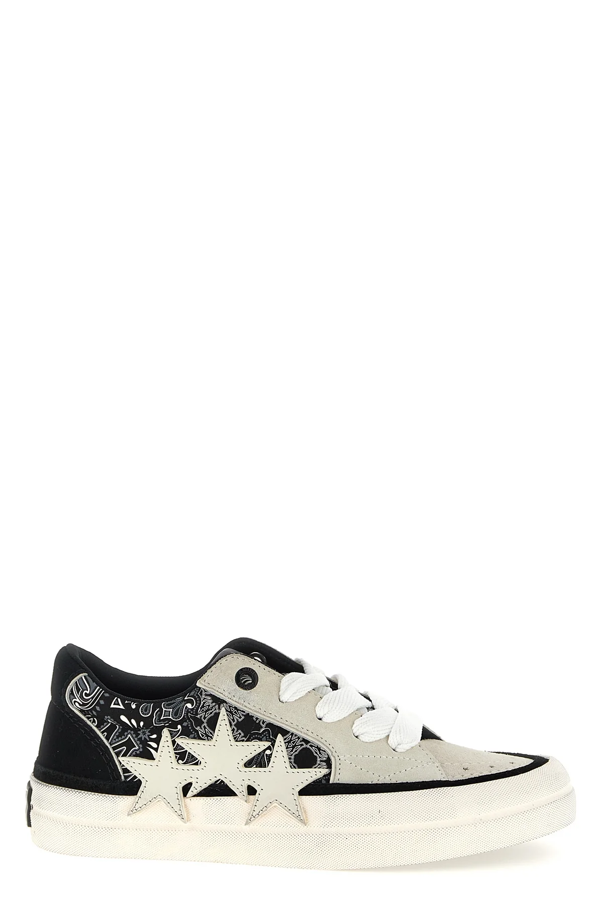 AMIRI 40 bandana sunset skate bandana and suede print leather sneakers