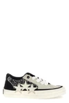 bandana sunset skate bandana and suede print leather sneakers