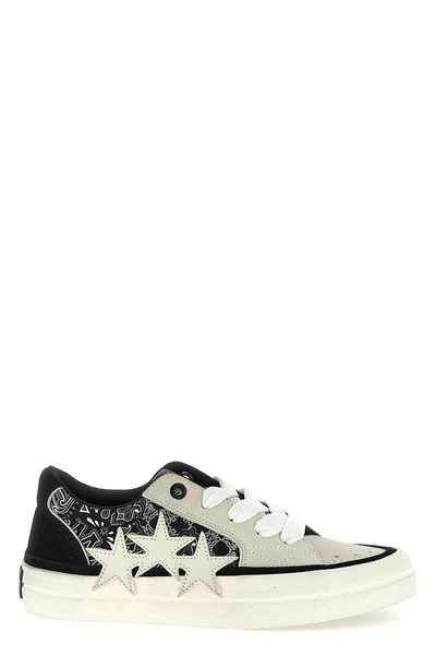 bandana sunset skate bandana and suede print leather sneakers