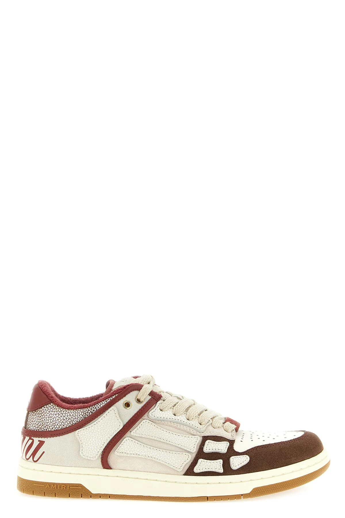 AMIRI 40 xl skel top low sneakers in suede