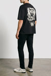 newport used-effect leather sneakers