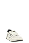 newport used-effect leather sneakers