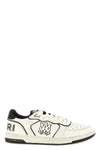 newport used-effect leather sneakers