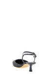 aren patent leather and lamé thread patent leather slingbacks
