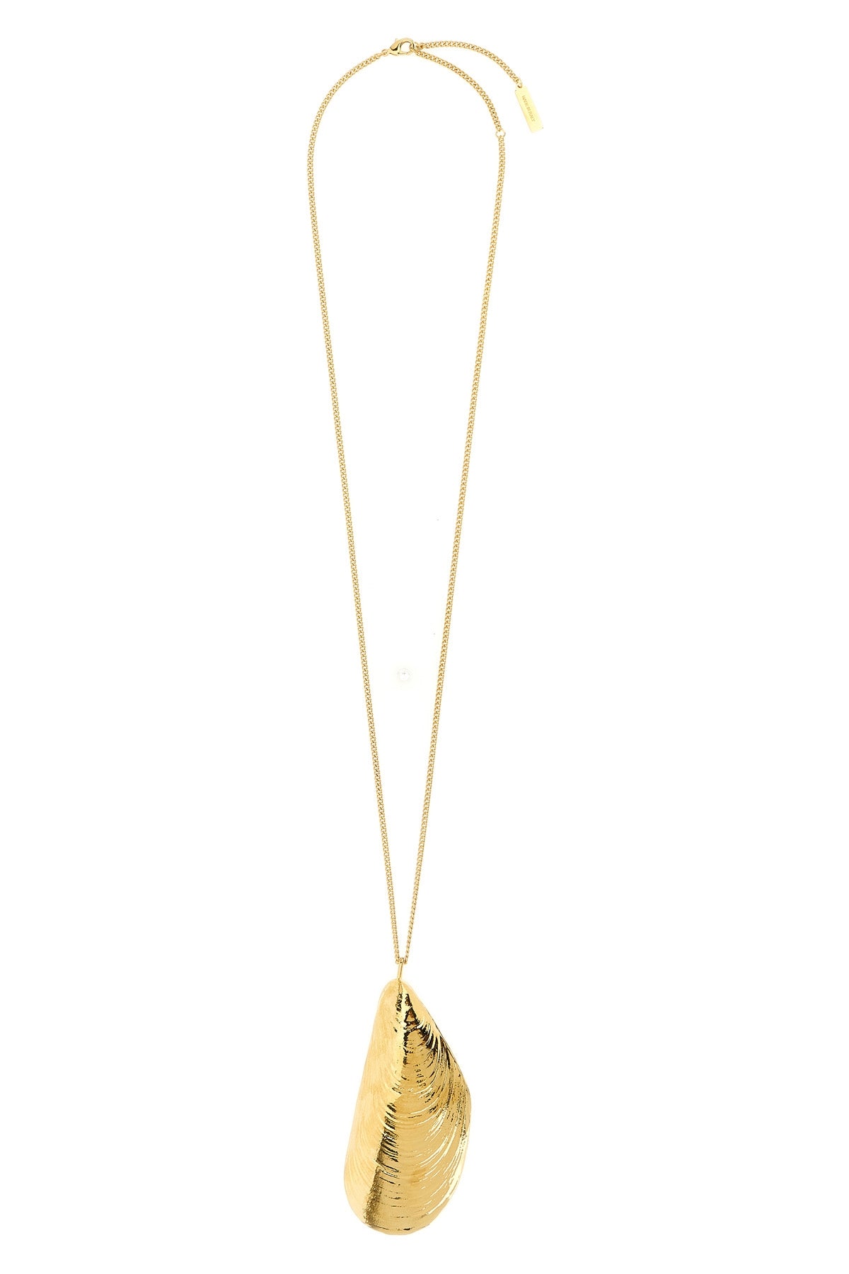 ARMARIUM OS mussel shell a catena necklace in 24-carat gold-plated brass