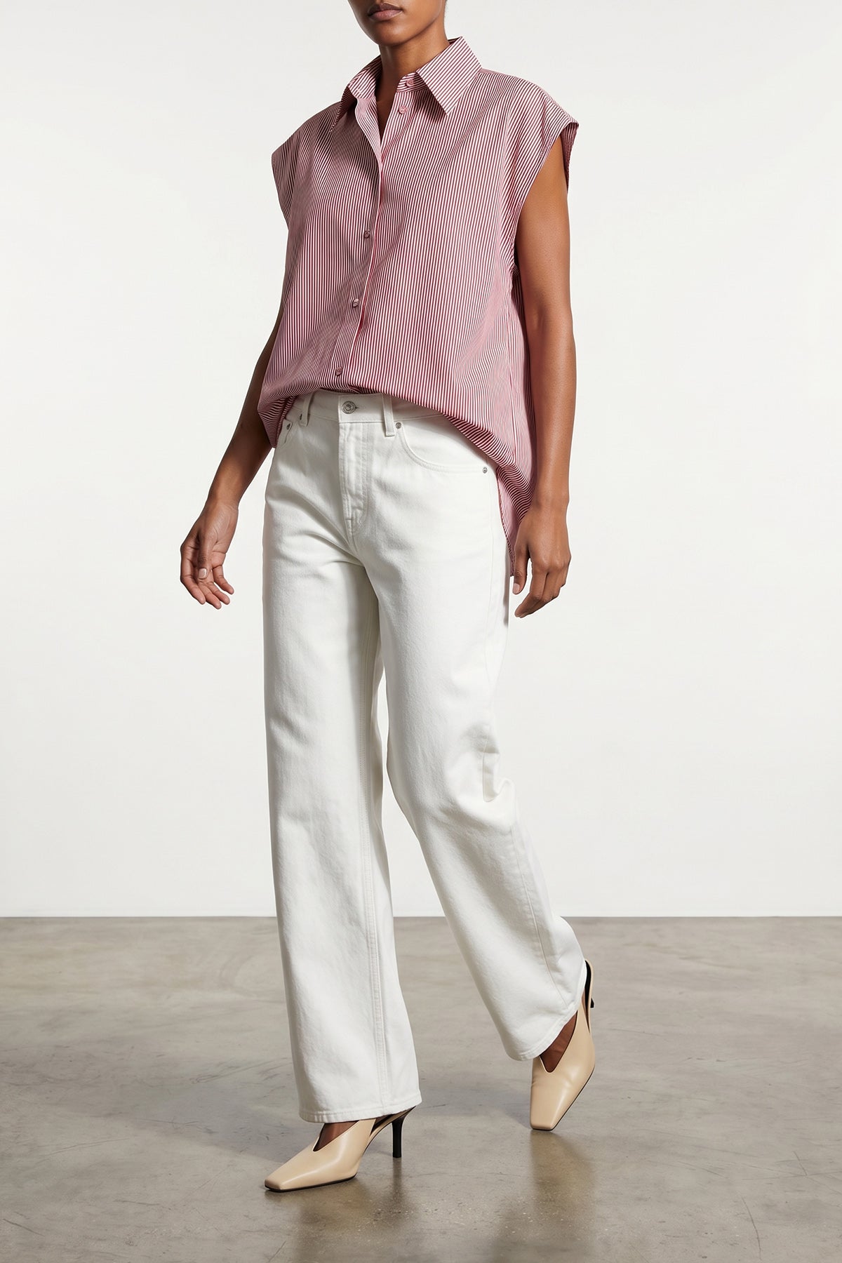 ARMARIUM 38 mens striped malik shirt in cotton poplin
