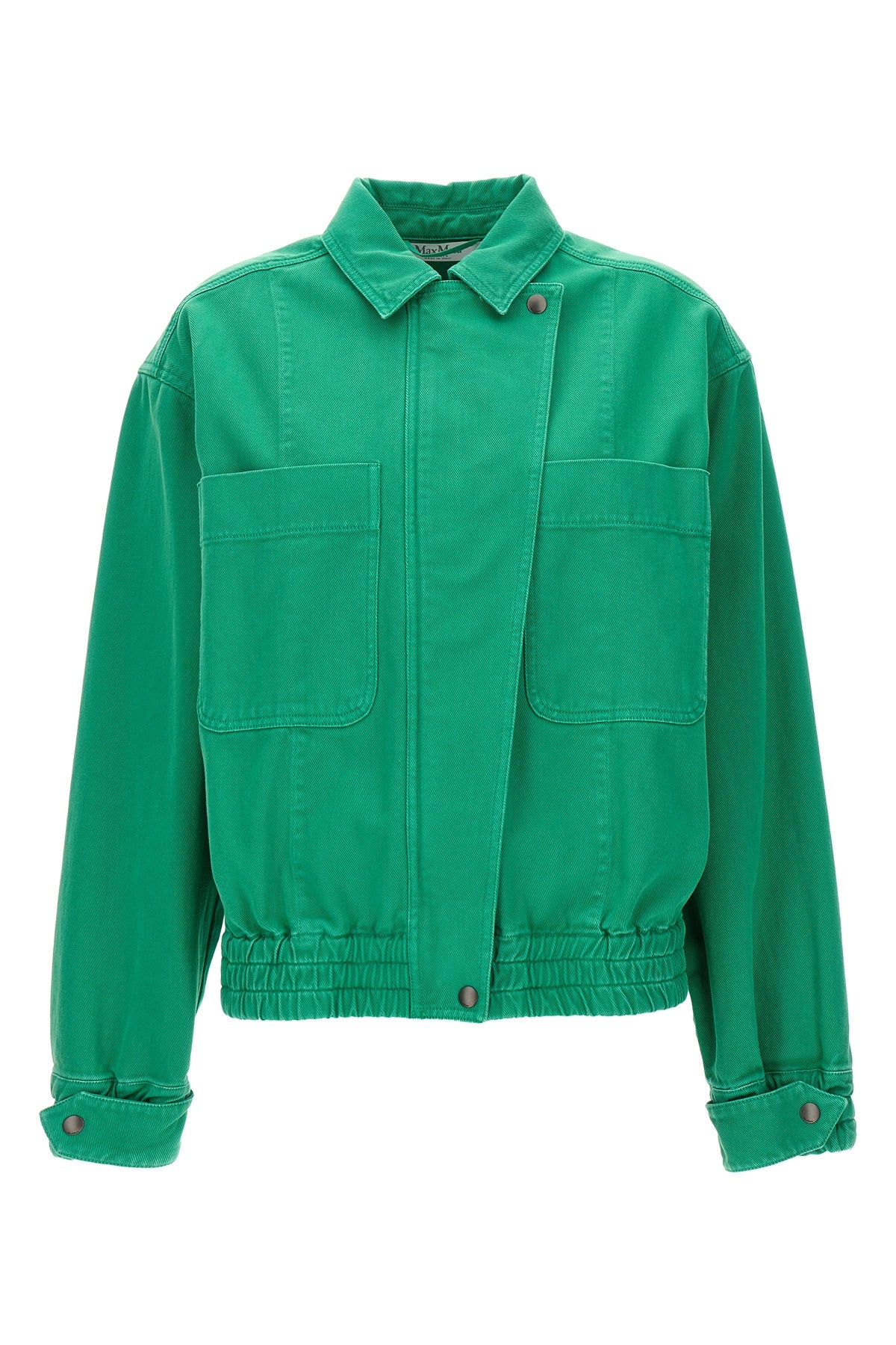 MAX MARA 38 arturo cropped jacket in garment-dyed cotton drill