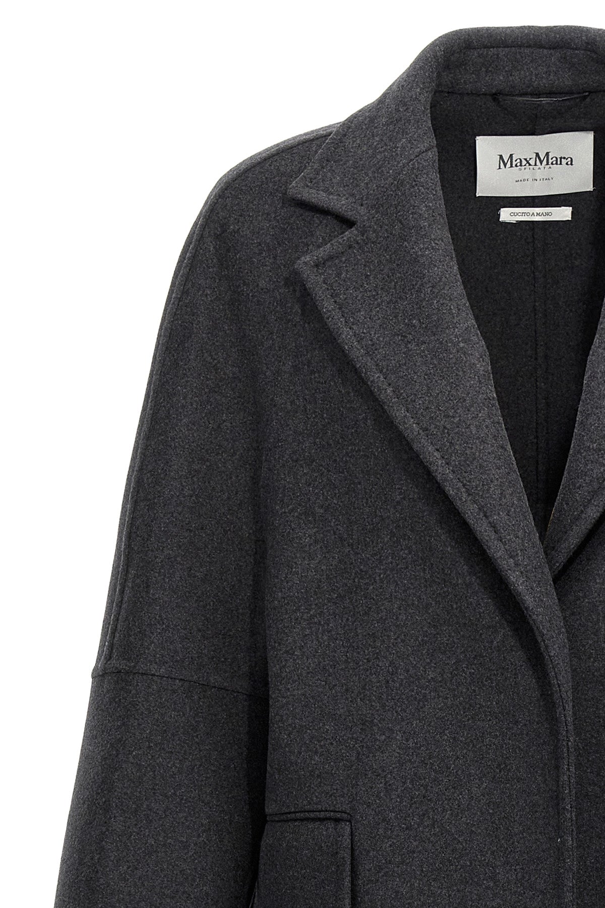 asburgo mélange wool and cachemire cloth coat