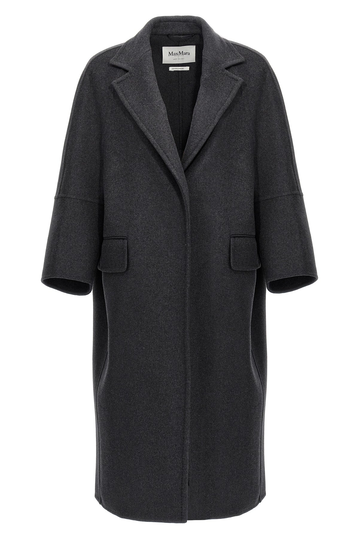 MAX MARA 38 asburgo mélange wool and cachemire cloth coat