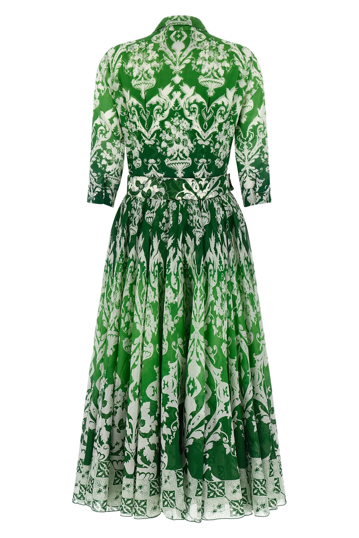 SAMANTHA SUNG 4 all over print cotton muslin aster midi dress