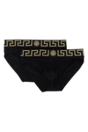 the bi-pack of versace stretch cotton briefs