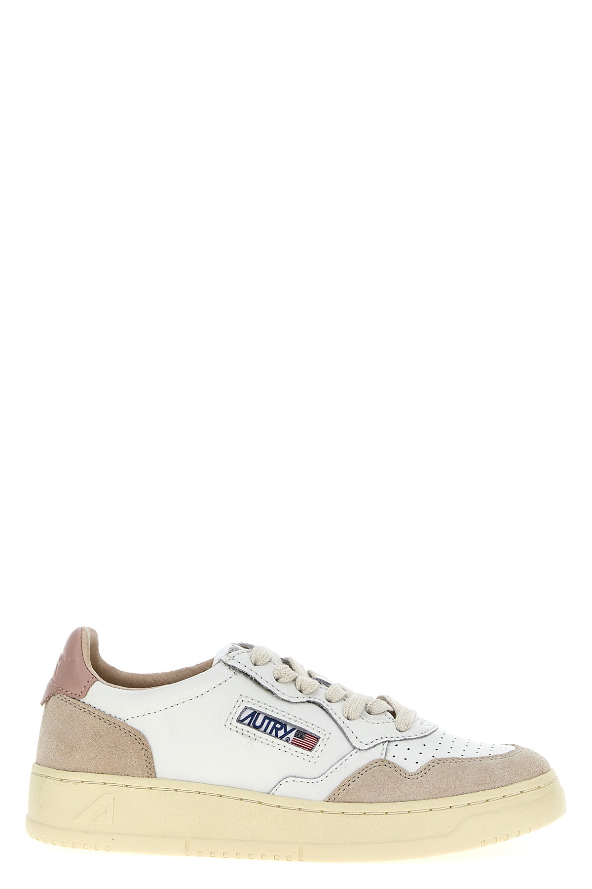 AUTRY 35 autry 01 two-tone leather and suede sneakers