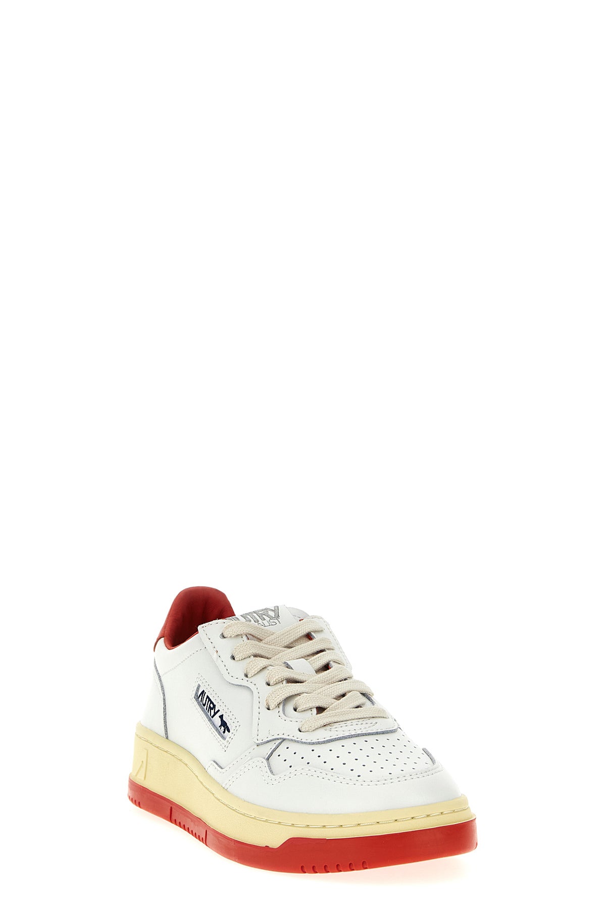 autry x maison kitsuné medalist low leather sneakers