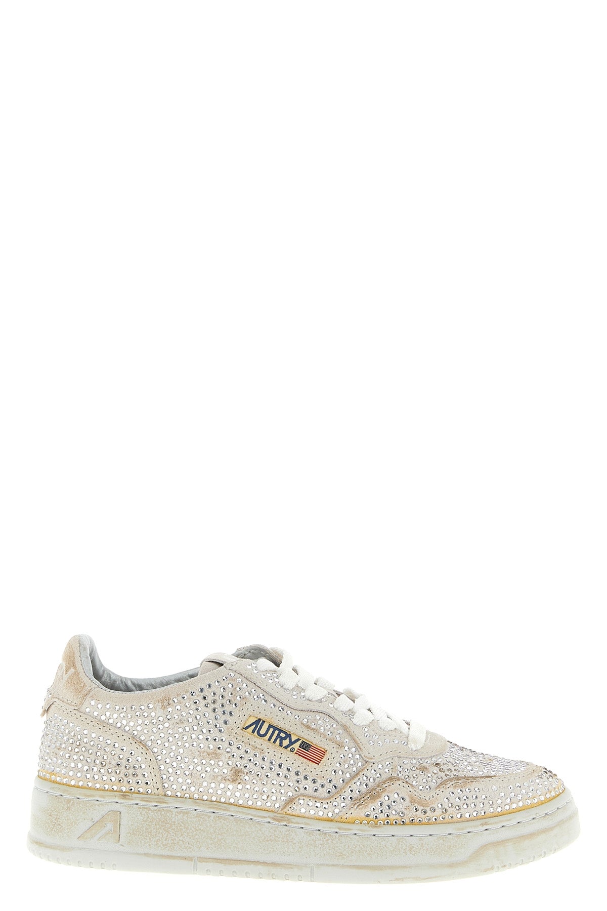 medalist capsule bloom sneakers in used-effect suede