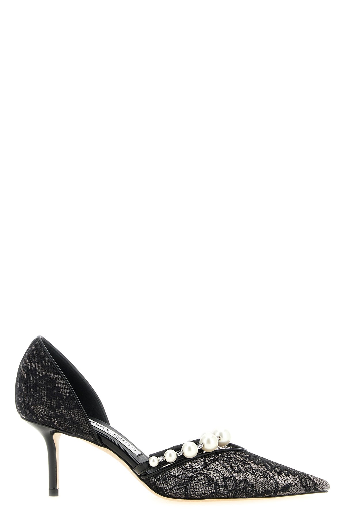 JIMMY CHOO 35.5 aurelie lace pointed pumps
