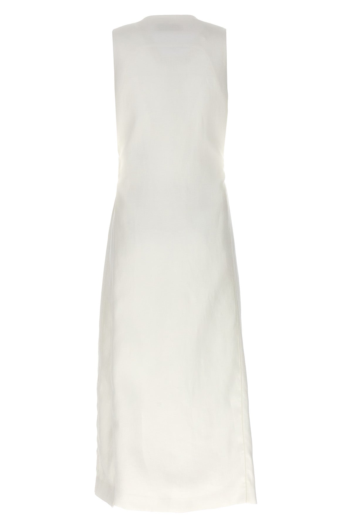 aureo long linen vest