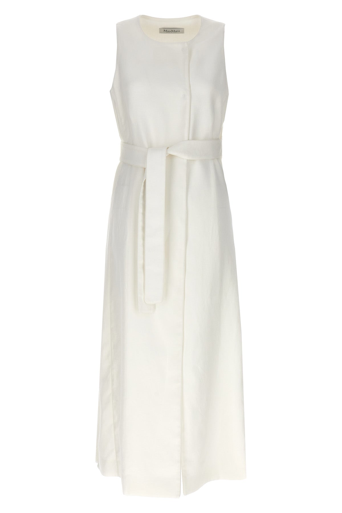 aureo long linen vest