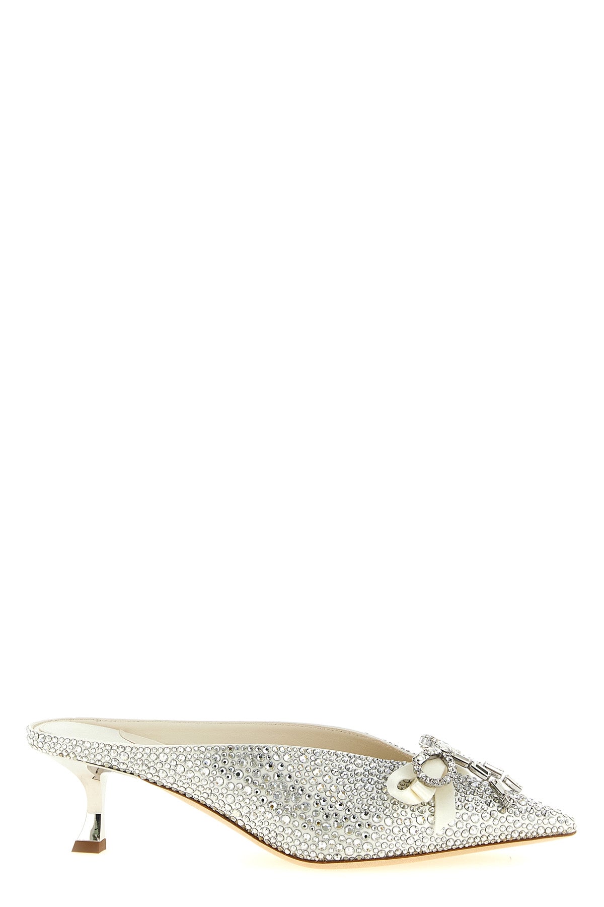 JIMMY CHOO 37.5 auria satin sabots