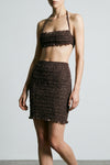 aurora bikini top in stretch tulle handmade