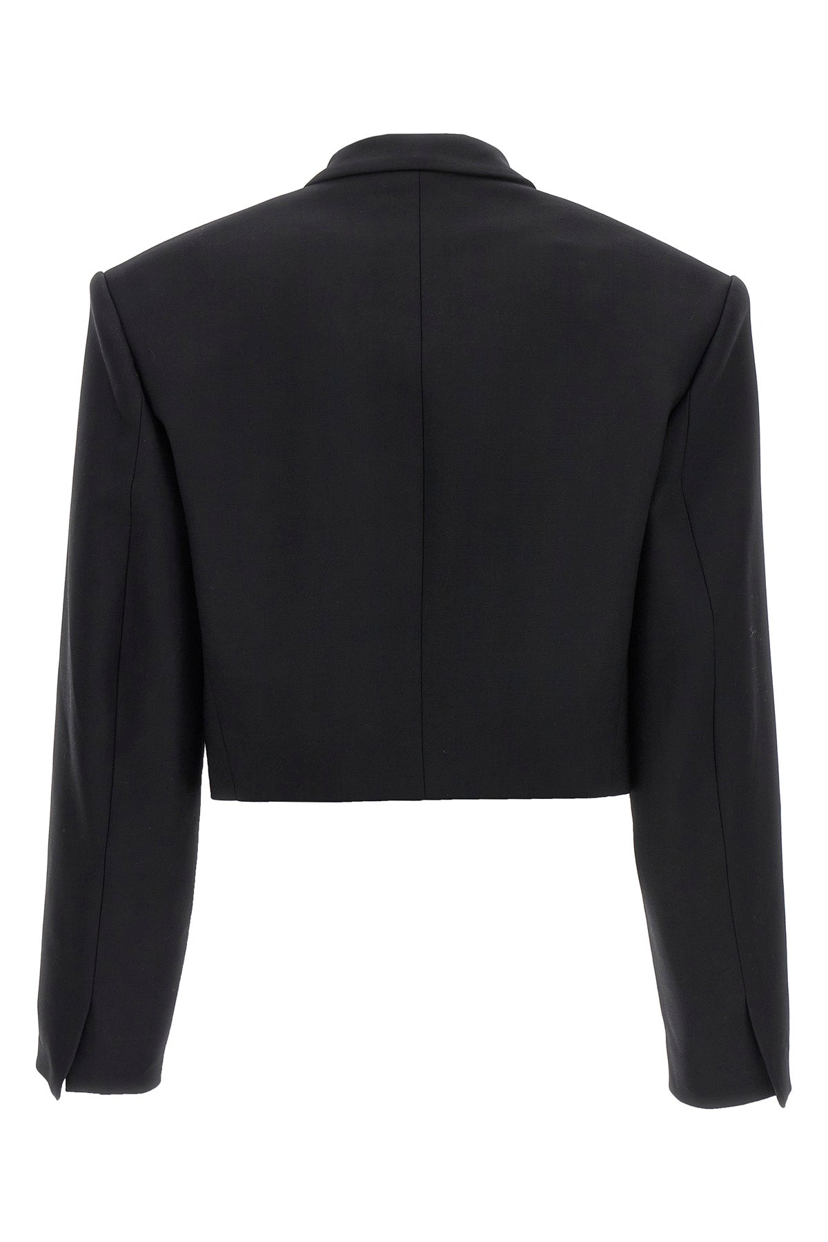 DAVID KOMA 6 cropped single-breasted stretch wool blazer
