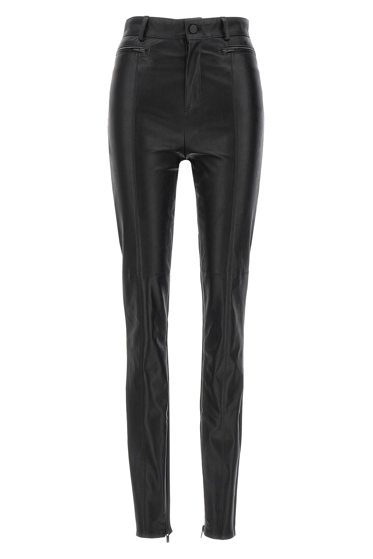 DAVID KOMA 8 napa leather leggings in leather and stretch fabric