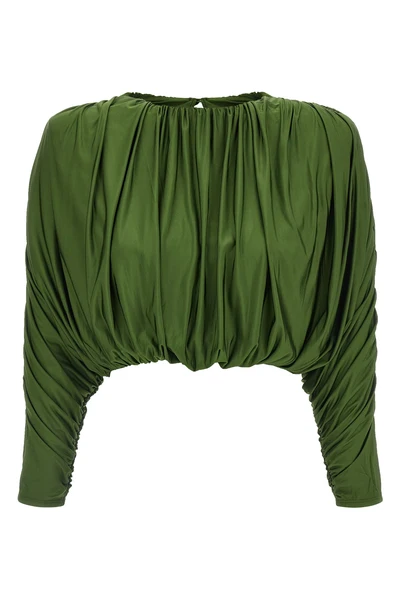 the self-portrait top redefines proportions through bold sartorial architecture