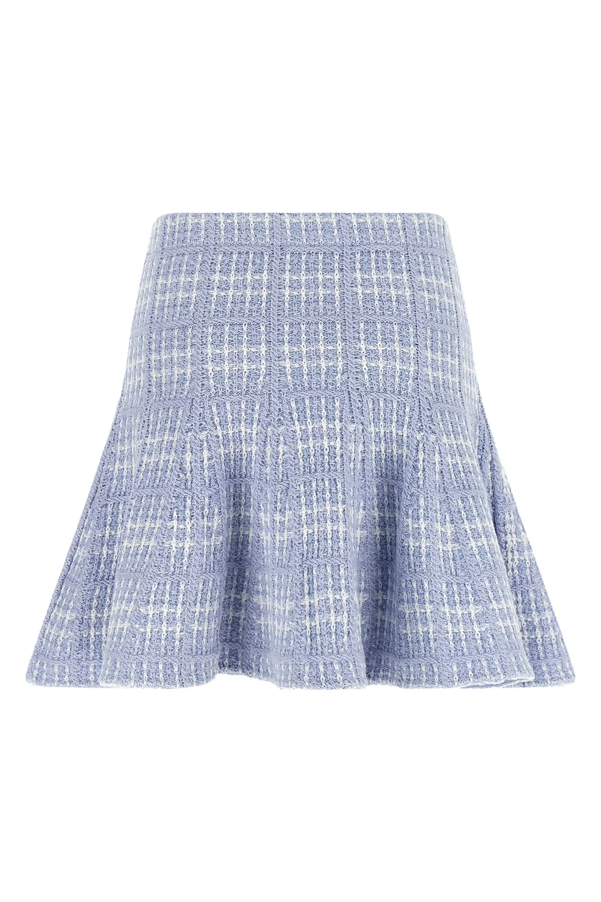 SELF PORTRAIT M the self-portrait mini skirt features a flared pattern through rigorous structur