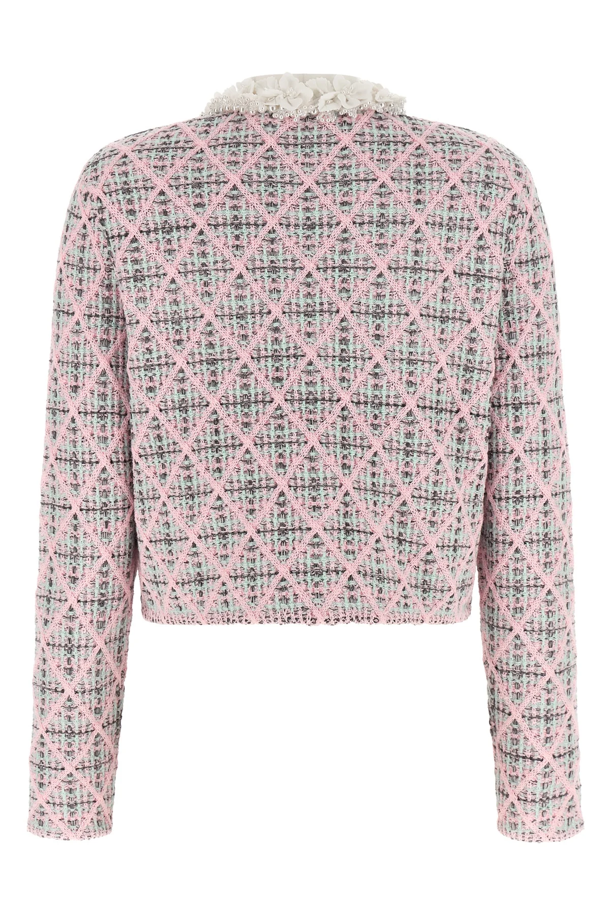 the self-portrait cardigan redefines everyday elegance through a cropped model