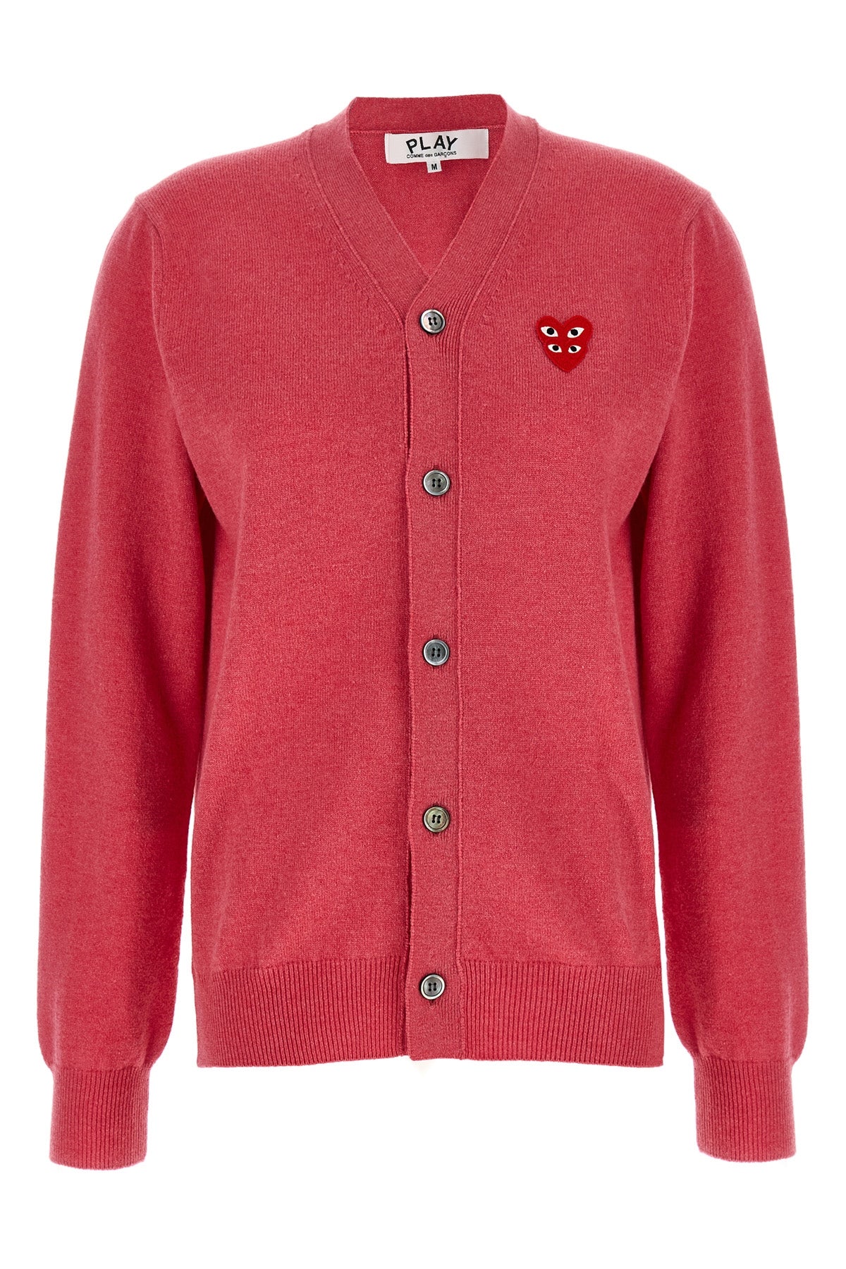 COMME DES GARÇONS PLAY L wool mélange cardigan