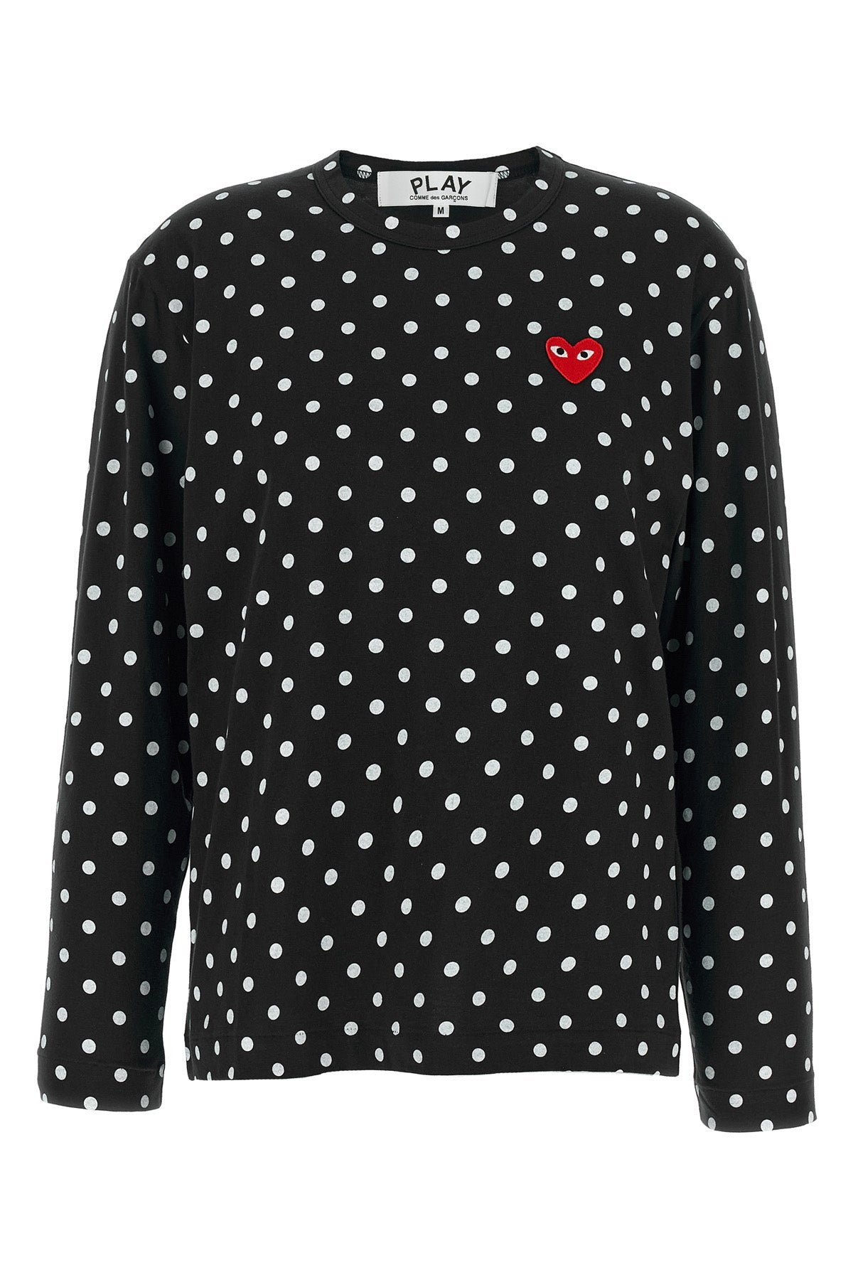 COMME DES GARÇONS PLAY L polka dot print cotton t-shirt