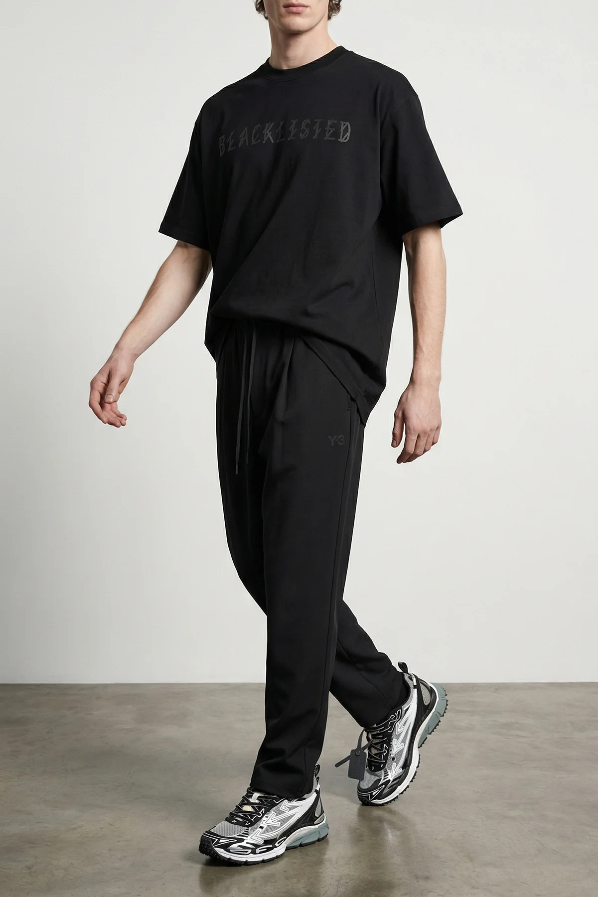 44 LABEL L blacklisted cotton jrsey t-shirt