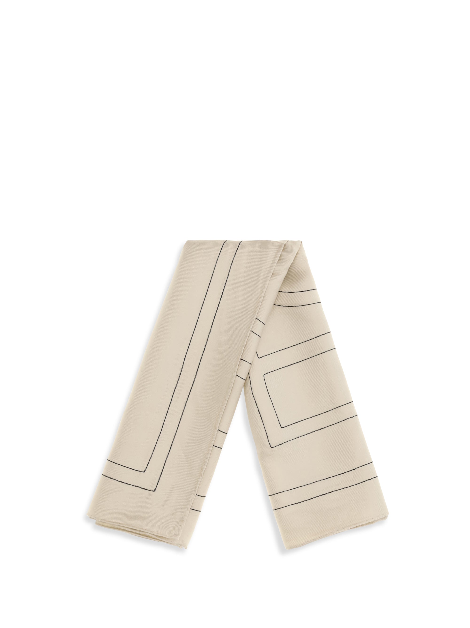 TOTEME OS silk scarf with embroidery