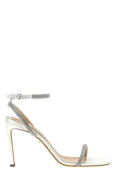 bridal satin sandals